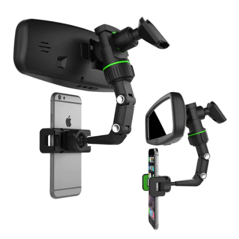 Universal Car Phone & GPS Holder – Rearview Mirror Mount