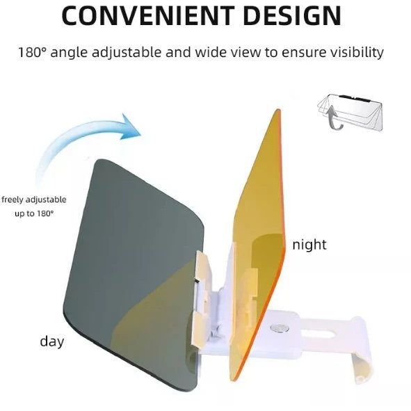 HD Anti-Glare Car Sun Visor - Day & Night Driving